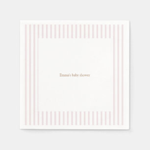 Pink Pumpkin Baby Dusche Party Napkins Serviette