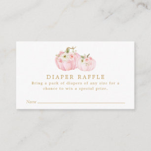 Pink Pumpkin Baby Duschkabine Windelwanne Raffle T Begleitkarte