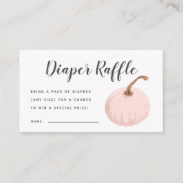 Pink Pumpkin Baby Duschkabine Windelwanne Raffle T Begleitkarte