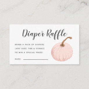 Pink Pumpkin Baby Duschkabine Windelwanne Raffle T Begleitkarte