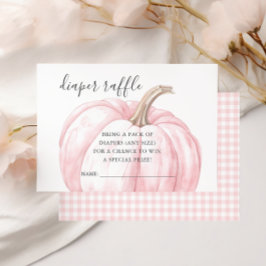 Pink Pumpkin Baby Duschmädchen Windelwaschkarten RSVP Karte
