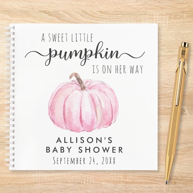 Pink Pumpkin Baby Girl Showbook Notizbuch (Von Creator hochgeladen)