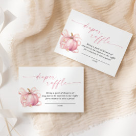 Pink Pumpkin Bow Baby Duschkabine Windelwanne Raff Begleitkarte