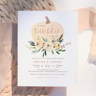 Pink Pumpkin Couples Baby Dusche Pink Gold Budget