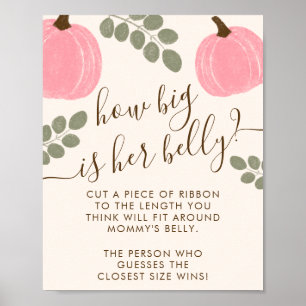 Pink Pumpkin Eucalyptus Baby Shooting Bly Game Poster
