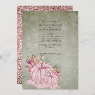 PINK Pumpkin Fall Harvest - Einladung zur Hochzeit