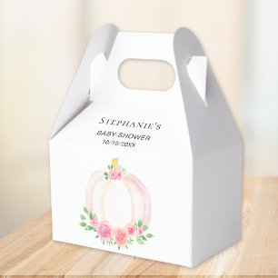 Pink Pumpkin Floral Baby Girl Dusche Geschenkschachtel