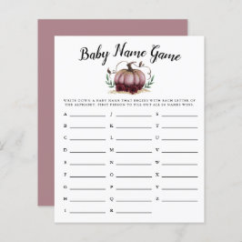 Pink Pumpkin Girl Baby Name Duschgel Spiel