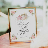 Pink Pumpkin Girl Babyduschkarten und Geschenke Un