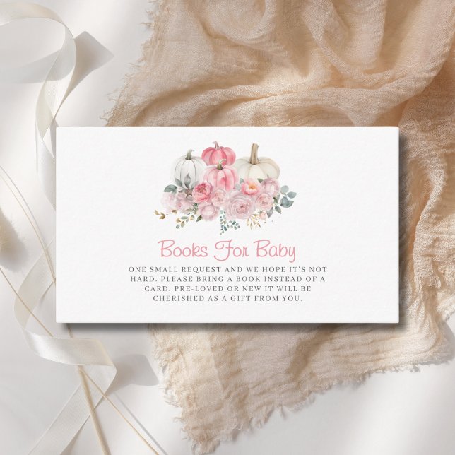 Pink Pumpkin Girl Books for Baby Shooting Begleitkarte (Von Creator hochgeladen)