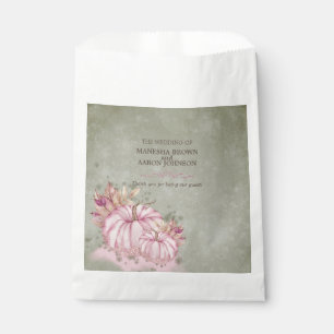 PINK Pumpkin Harvest - Gastgeschenk Hochzeit Bag Geschenktütchen