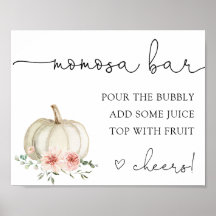 Pink Pumpkin Momosa Bar Drink Zeichen