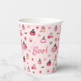 Pink Pumpkin Paper Cup Pappbecher