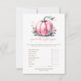 Pink Pumpkin rät das richtige Preisspiel Einladung