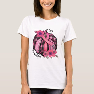 Pink Pumpkin Sonnenblumen Brustkrebs Bewusstsein G T-Shirt