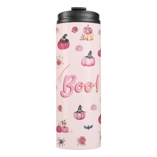 Pink Pumpkin Thermal Tumbler Thermosbecher (Vorderseite)