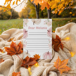 Pink Pumpkin Time Kapselkarte Einladung