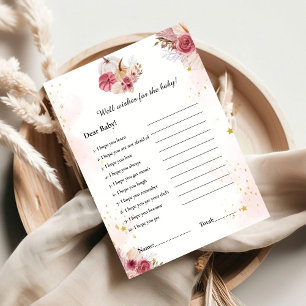 Pink Pumpkin wünscht sich für das Baby Duschgame C Einladung