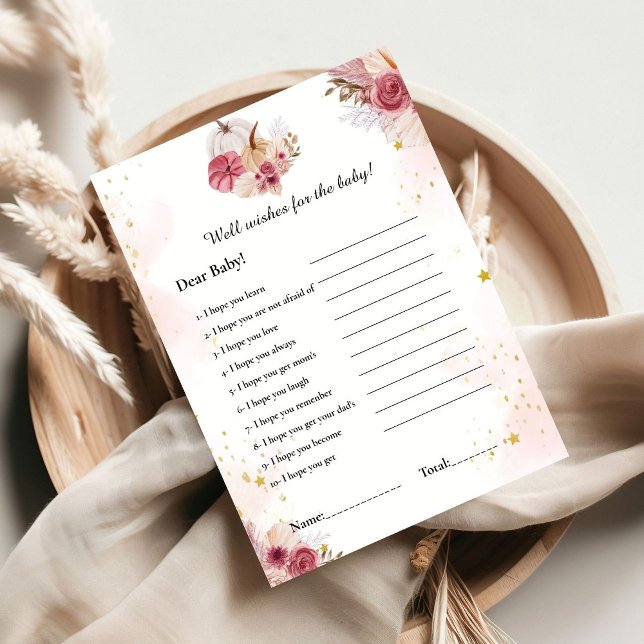 Pink Pumpkin wünscht sich für das Baby Duschgame C Einladung (Von Creator hochgeladen)