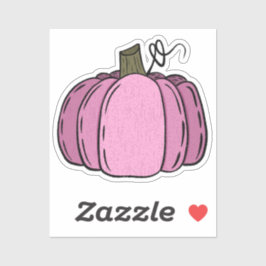 Pink Pumpkin zu dekorieren Aufkleber