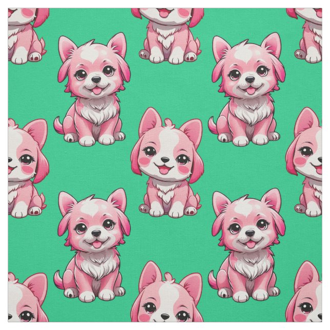Pink Puppy Dodge Design - Green Stoff (Muster)