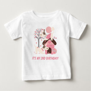 Pink Puppy Dog Birthday Tshirt