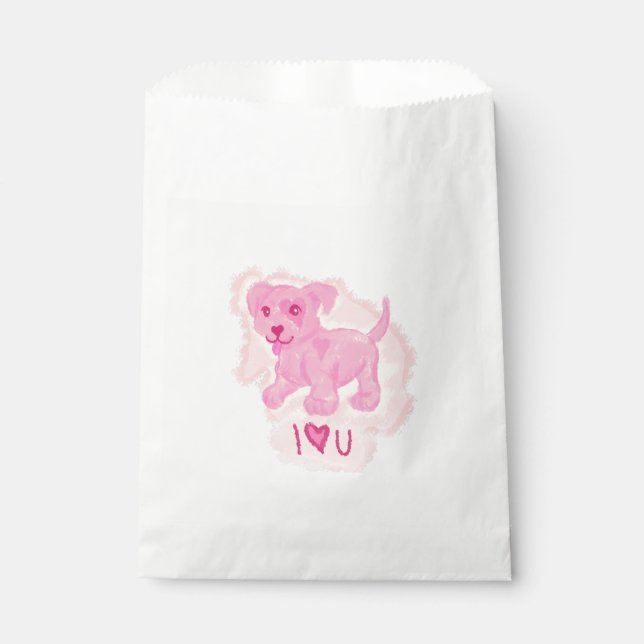 Pink Puppy Geschenktütchen (Vorderseite)