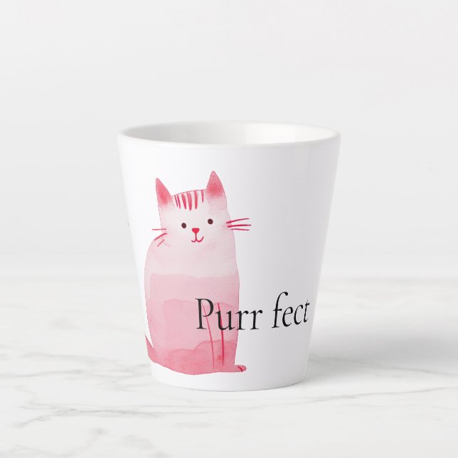 Pink Purffect Cat Milchtasse (Vorderseite)