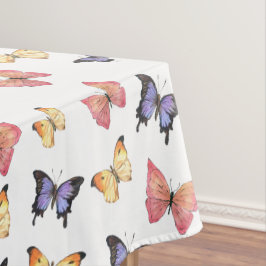 Pink Purple Butterflies Tischdecke