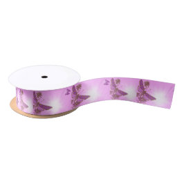 Pink Purple Butterfly Satinband
