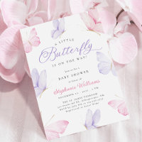 Pink & Purple Schmetterlinge Baby Shower
