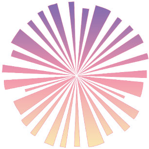 Pink Purple Shine Sun T-Shirt Vibrante Glow-Kuns Tri-Blend Shirt