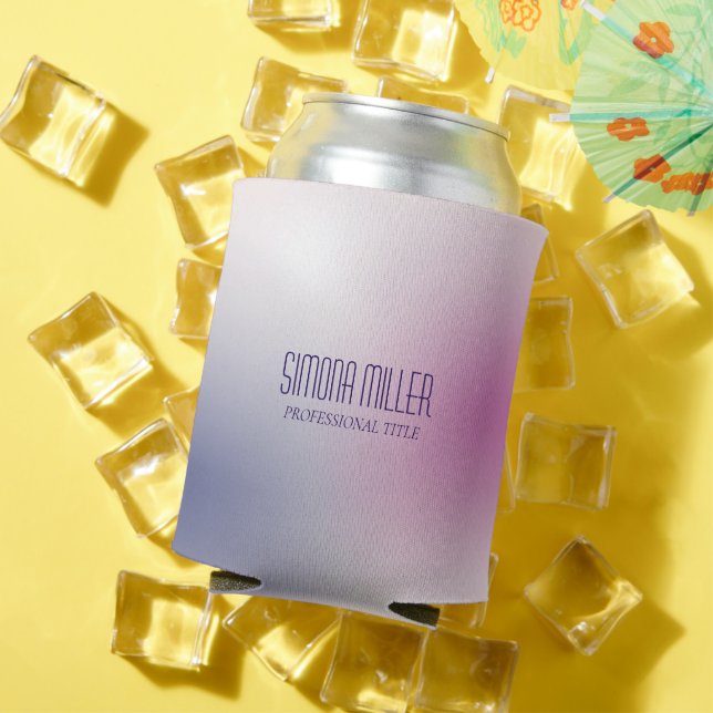 Pink Purple White Minimalist Aesthetic Gradient Dosenkühler (In Situ Sommer)