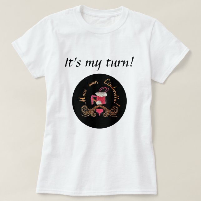 Pink Purse & Shoes, umziehen, Aschenputtel! T-Shirt (Design vorne)