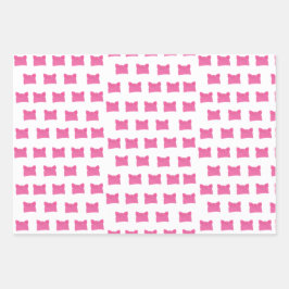 Pink Pussy Feminist Strick Hat Geschenkpapier Set