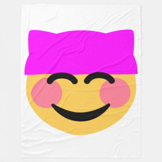 Pink pussy hat Emoji Decke