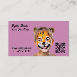 Pink QR Visitenkarte