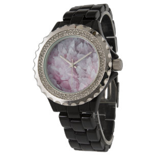 Pink-Quartz-Geist-Körper-Seele-Energie Armbanduhr