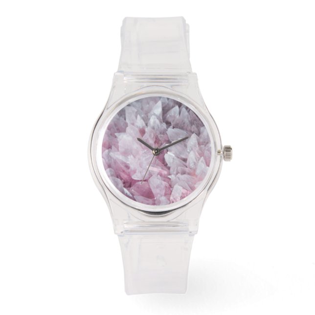 Pink Quarz Mind Body Spirit Energy Watch Armbanduhr (Vorderseite)