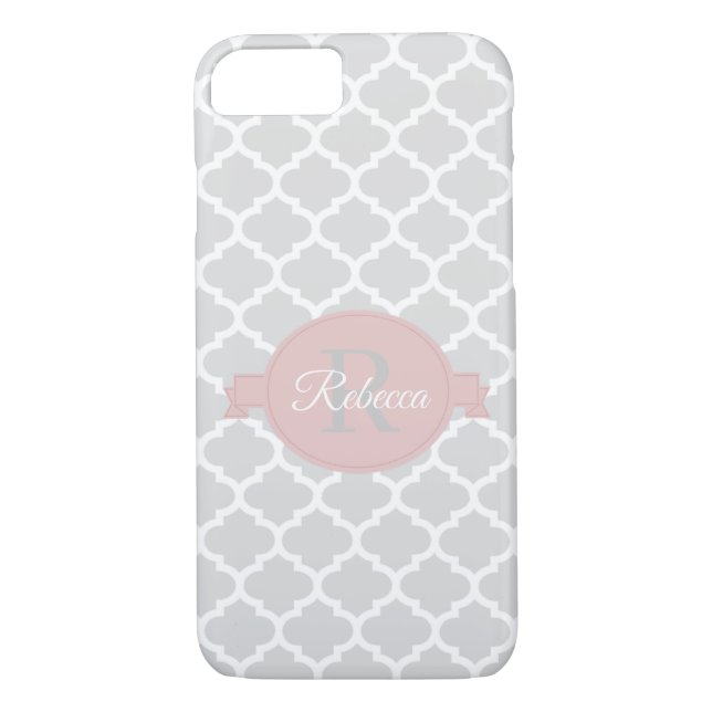 Pink Quatrefolie Personalisiert Case-Mate iPhone C Case-Mate iPhone Hülle (Rückseite)