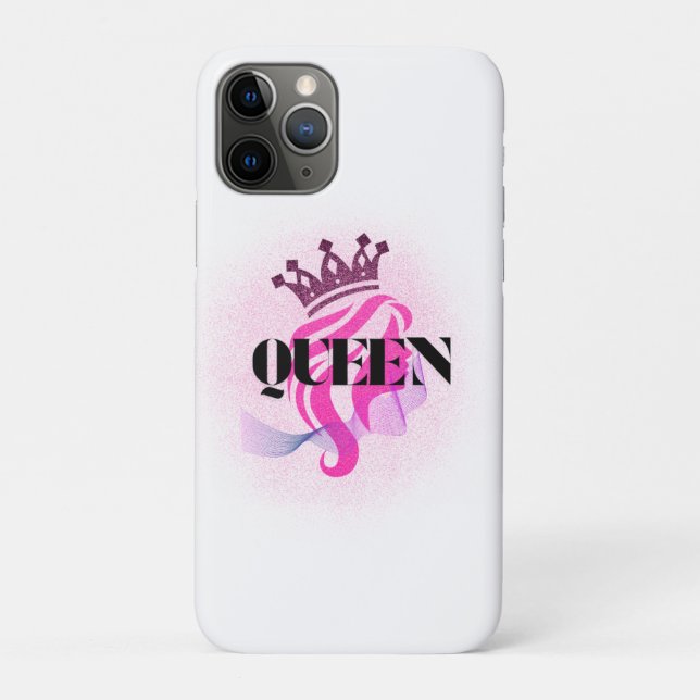 Pink Queen Crown Design – Confident Feminine Power Case-Mate iPhone Hülle (Rückseite)