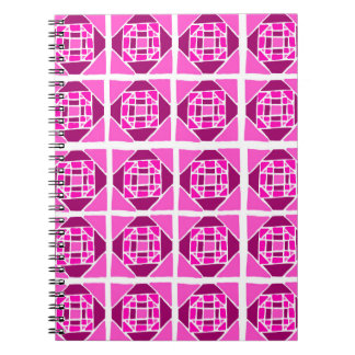 Pink-Quiltmuster-Notebook Notizblock