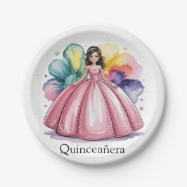 Pink Quinceñera Ball Gown Art Pappteller