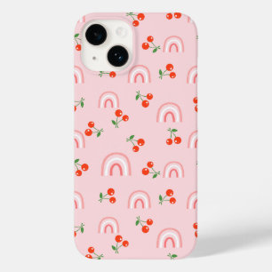 Pink Rainbow Chertern Muster Case-Mate iPhone 14 Hülle