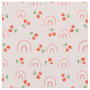 Pink Rainbow Chertern Muster Stoff