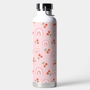 Pink Rainbow Chertern Muster Trinkflasche