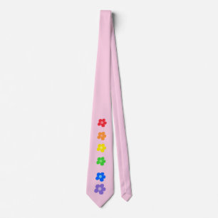 Pink Rainbow Gay Pride Design Neck Tie Krawatte