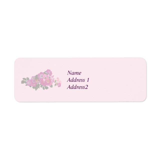 Pink Rambler Rose Save the Date (Vorne)