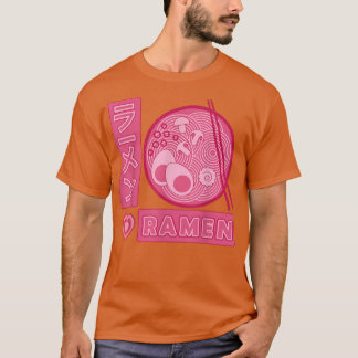 Pink Ramen Girl Lieben Anime Ramen Japanisch T-Shirt