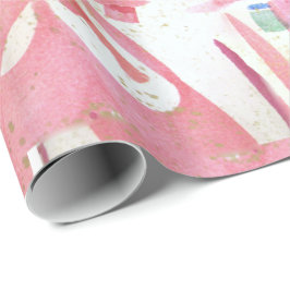Pink Razzle Valentines Geschenkpapier